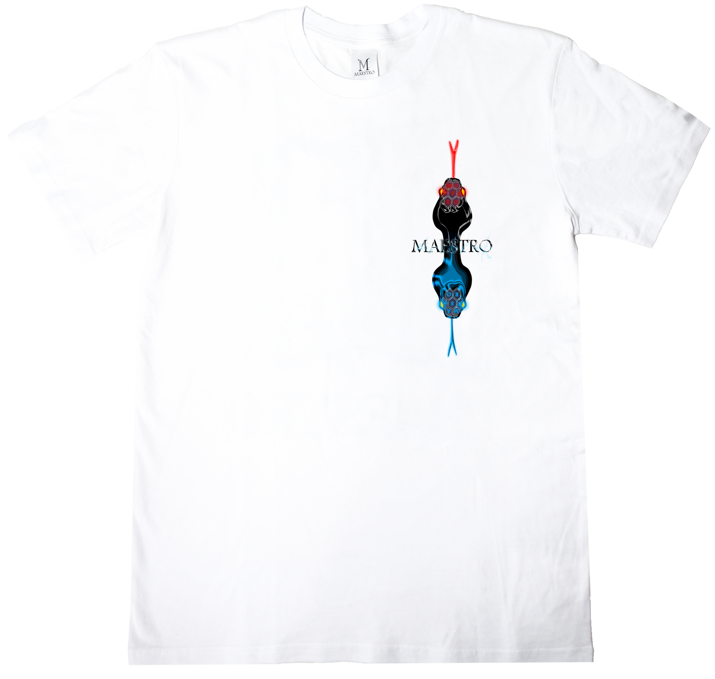 T-shirt with dual snake