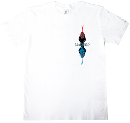 T-shirt with dual snake